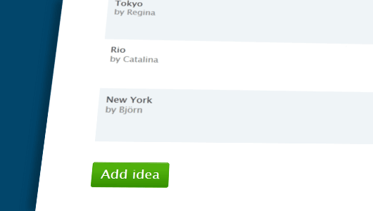 Adding ideas is simple