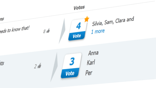 Brainstorming and Voting in Teams. Get group decisions made online - easy and free.